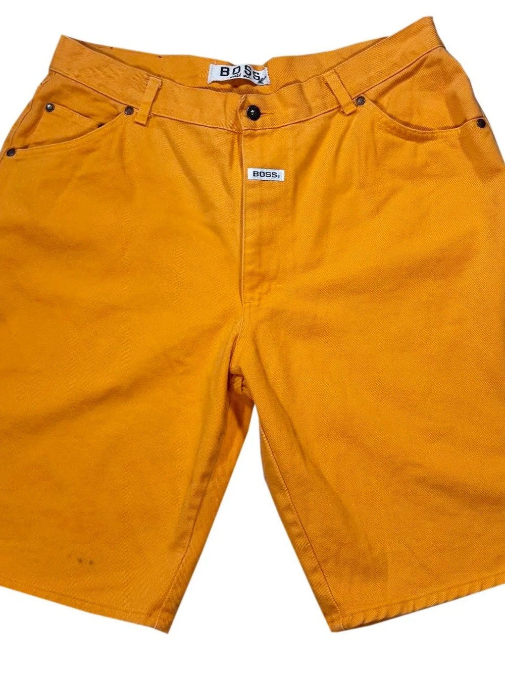 Vintage Boss By Ig Design Gold Denim Shorts (Size 38)